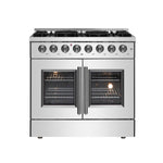 Forno Galiano 36" Freestanding French Door Dual Fuel Range - BonPrix Électroménagers