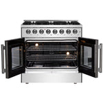 Forno Galiano 36" Freestanding French Door Dual Fuel Range - BonPrix Électroménagers