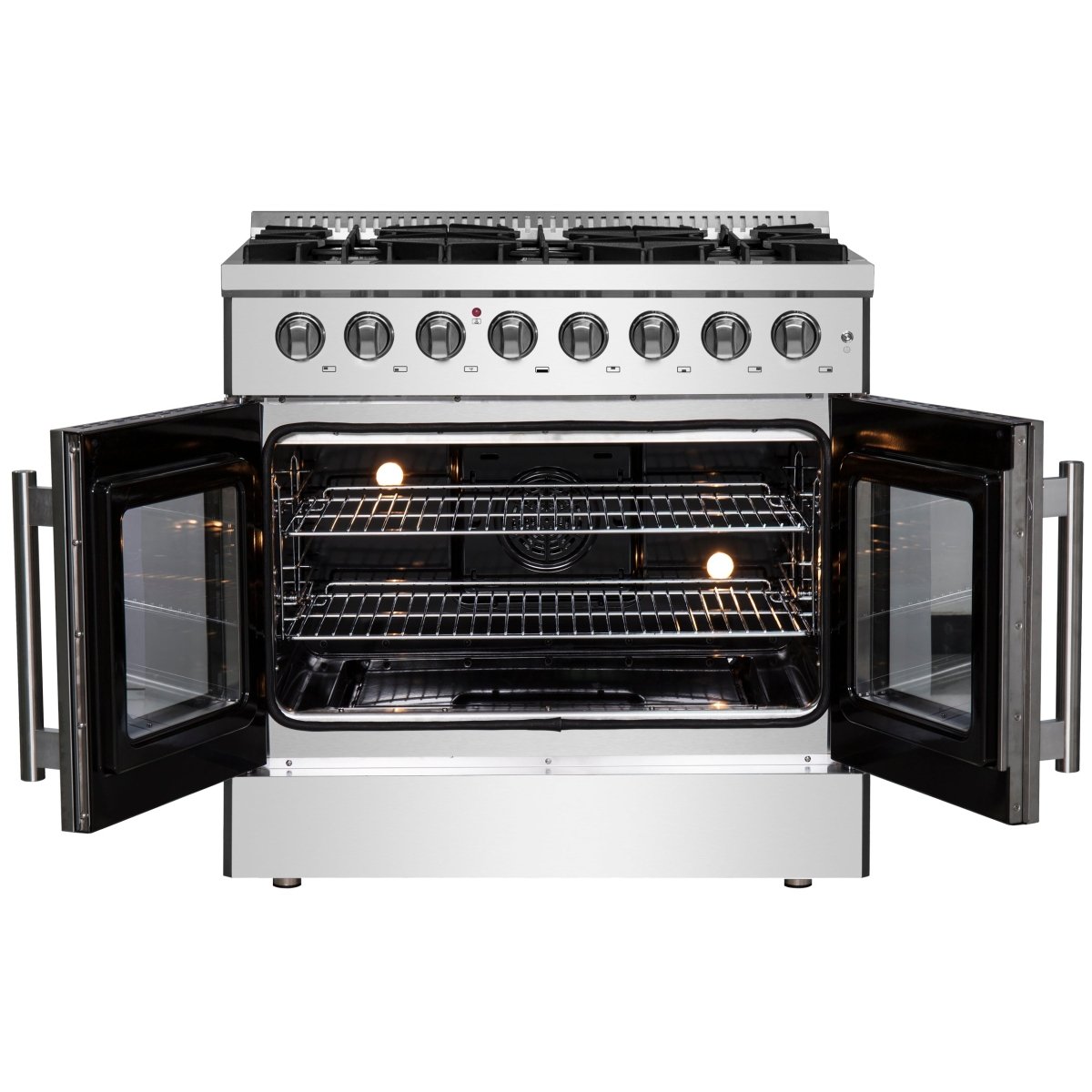 Forno Galiano 36" Freestanding French Door Dual Fuel Range - BonPrix Électroménagers