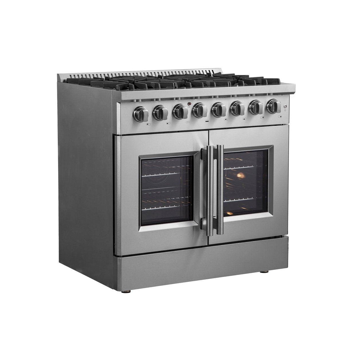 Forno Galiano 36" Freestanding French Door Dual Fuel Range - BonPrix Électroménagers