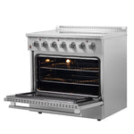 Forno Galiano 36-Inch Freestanding Electric Range, True Convection, Energy Efficient - BonPrix Électroménagers