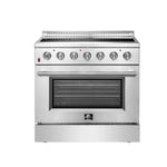 Forno Galiano 36-Inch Freestanding Electric Range, True Convection, Energy Efficient - BonPrix Électroménagers