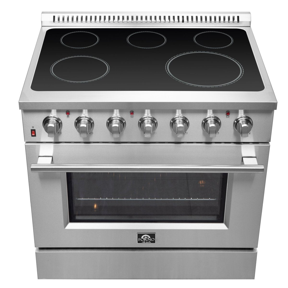 Forno Galiano 36-Inch Freestanding Electric Range, True Convection, Energy Efficient - BonPrix Électroménagers