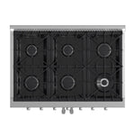 Forno Galiano 36-Inch Freestanding French Door Gas Range, 6 Burners, Convection Oven, Energy Efficient - BonPrix Électroménagers
