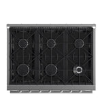 Forno Galiano 36-Inch Freestanding Gas Range, Stainless Steel, 6 Burners, Energy Efficient - BonPrix Électroménagers