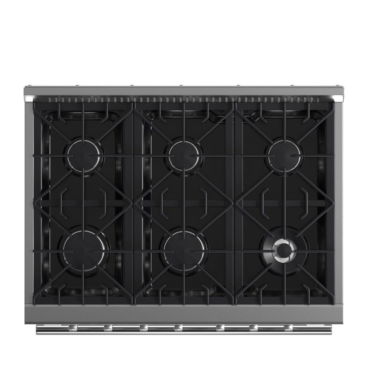 Forno Galiano 36-Inch Freestanding Gas Range, Stainless Steel, 6 Burners, Energy Efficient - BonPrix Électroménagers