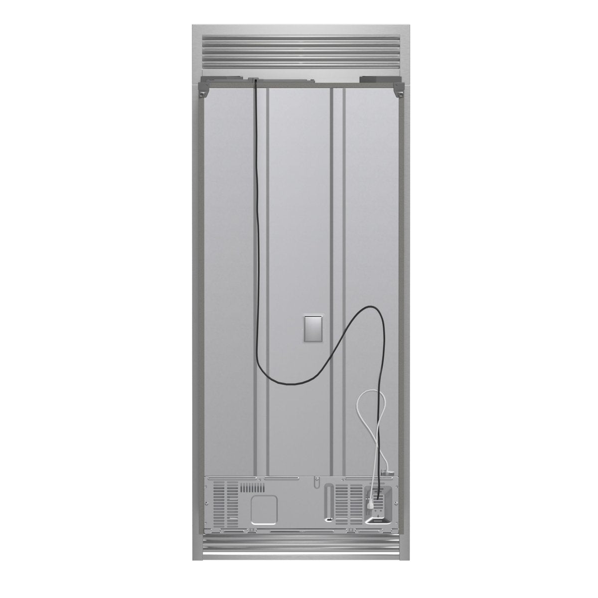 Forno Gallipoli 30-Inch French Door Refrigerator, 17.5 cu.ft Capacity, Decorative Grill, 34-Inch Width, Stainless Steel, No Frost Technology, Energy Efficient - BonPrix Électroménagers
