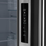 Forno Gallipoli 30-Inch French Door Refrigerator, 17.5 cu.ft Capacity, Decorative Grill, 34-Inch Width, Stainless Steel, No Frost Technology, Energy Efficient - BonPrix Électroménagers