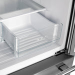 Forno Gallipoli 30-Inch French Door Refrigerator, 17.5 cu.ft Capacity, Decorative Grill, 34-Inch Width, Stainless Steel, No Frost Technology, Energy Efficient - BonPrix Électroménagers
