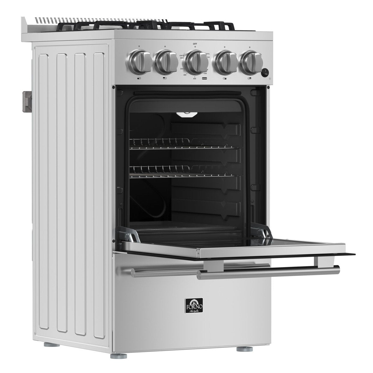 Forno Lamazze 20-Inch Freestanding Gas Range, Compact Design, Energy Efficient - BonPrix Électroménagers