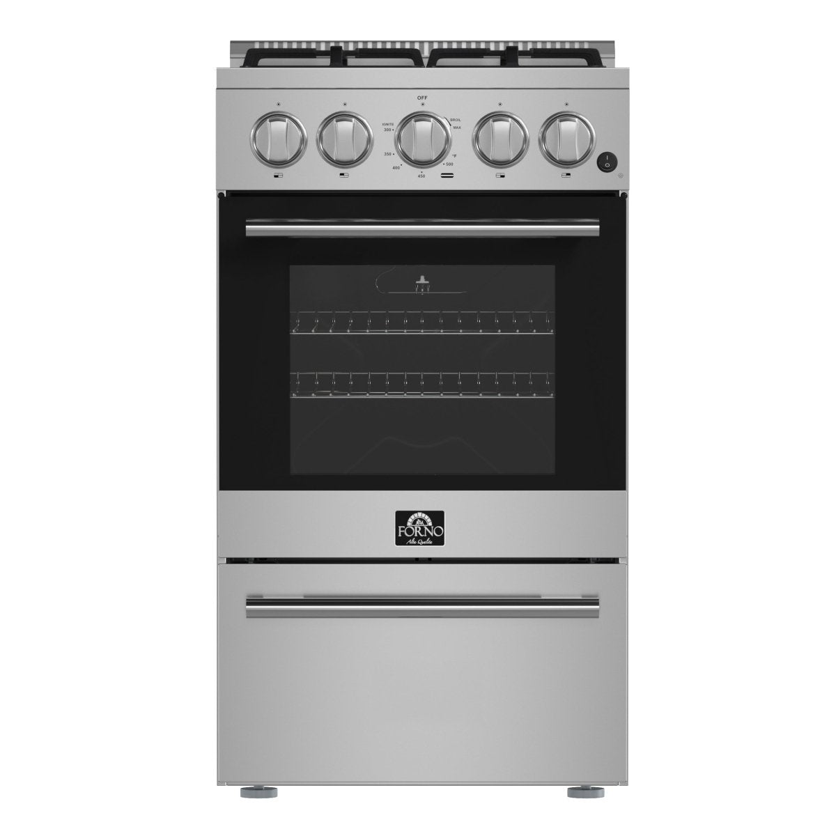 Forno Lamazze 20-Inch Freestanding Gas Range, Compact Design, Energy Efficient - BonPrix Électroménagers