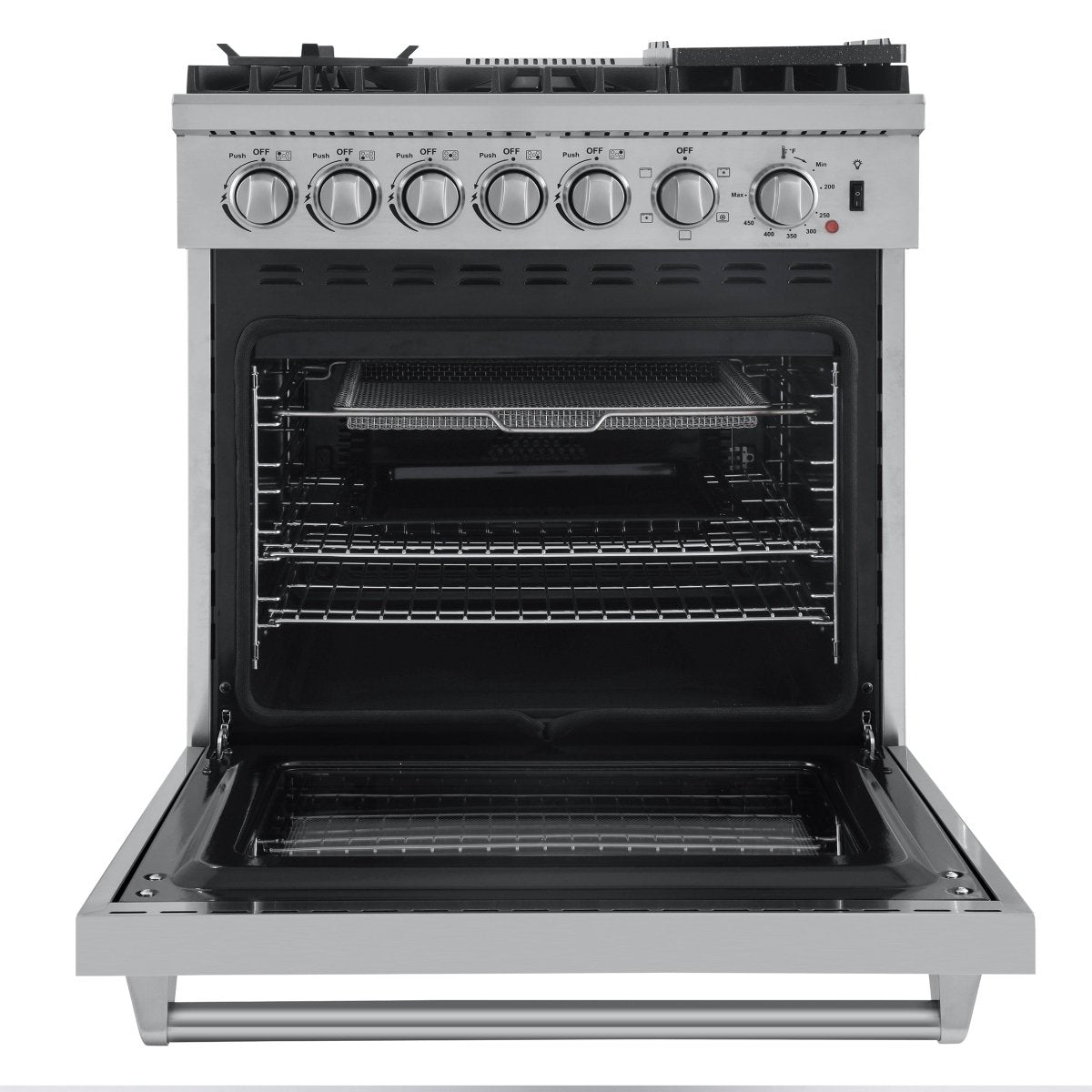 Forno Lazio 30-Inch Freestanding Dual Fuel Range, 5 Burners, True Convection Oven - BonPrix Électroménagers