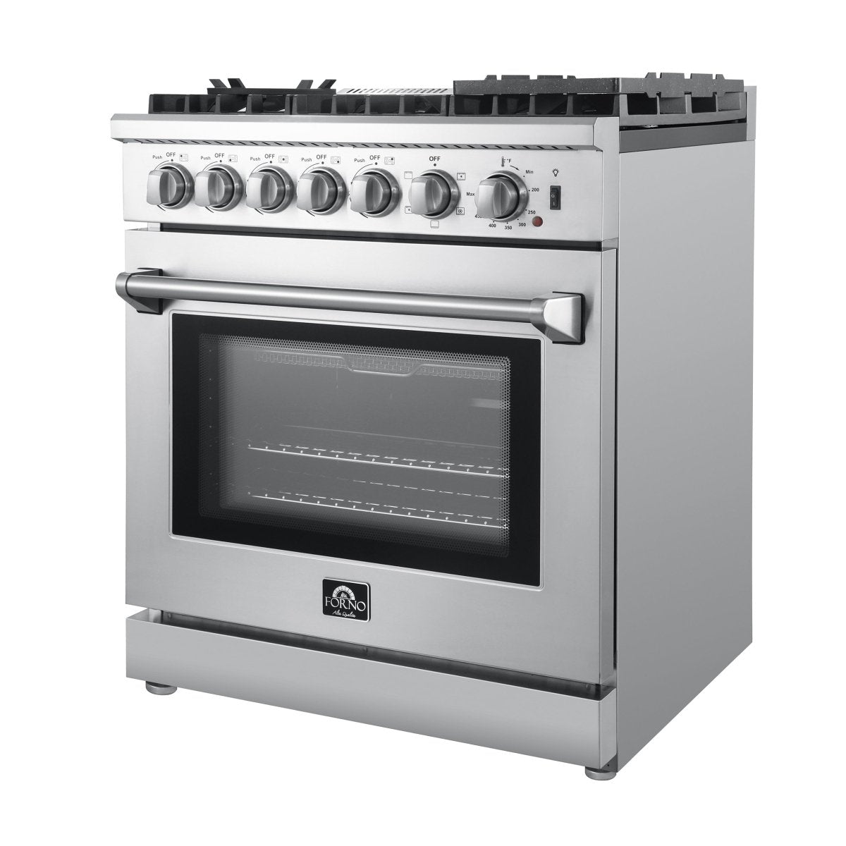 Forno Lazio 30-Inch Freestanding Dual Fuel Range, 5 Burners, True Convection Oven - BonPrix Électroménagers