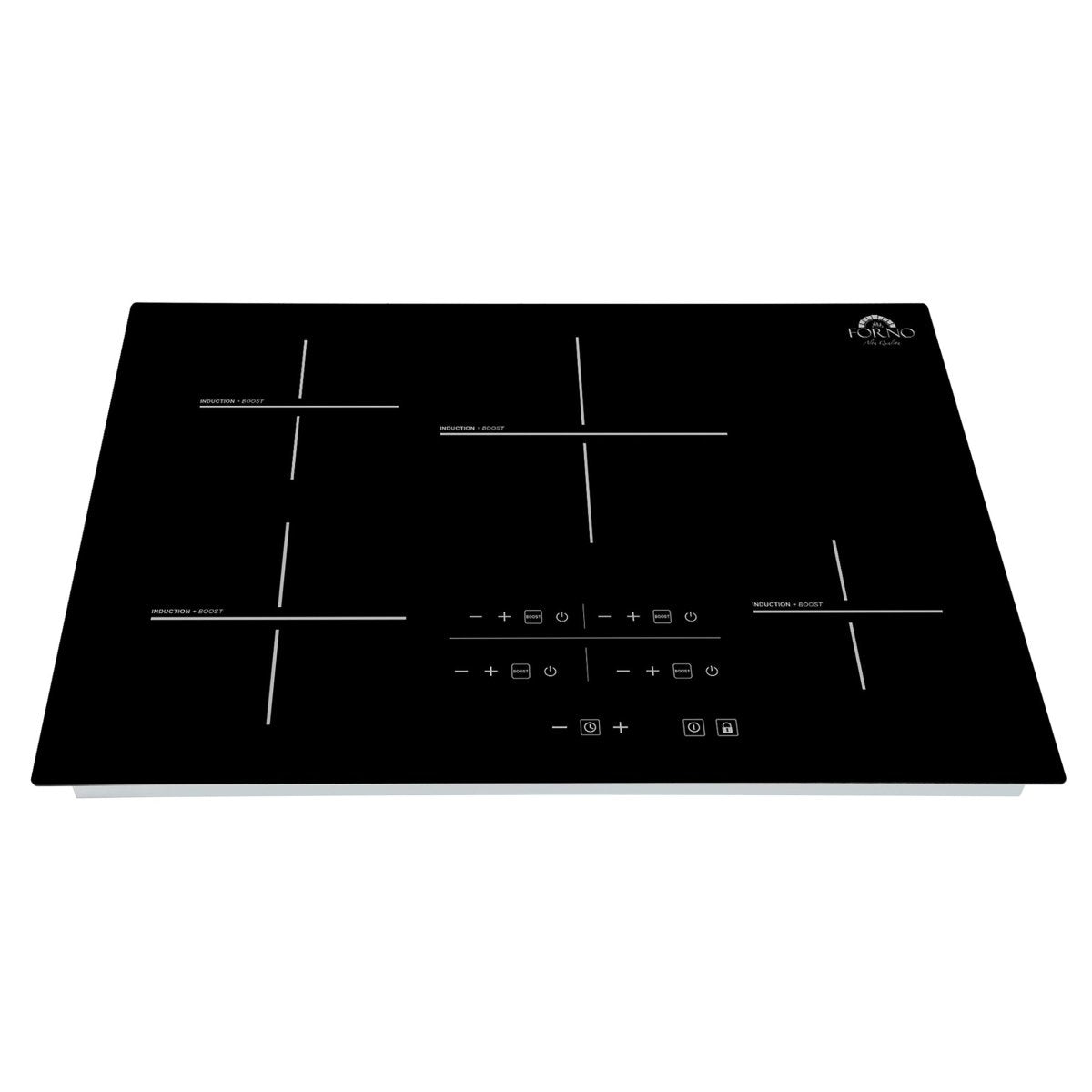 Forno Lecce 30-Inch 4-Zone Induction Cooktop, Touch Control, Multiple Power Levels, Safety Features, Sleek Design - BonPrix Électroménagers