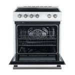Forno Leonardo Espresso 30-Inch White Electric Range, True Convection, Energy Efficient - BonPrix Électroménagers