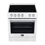 Forno Leonardo Espresso 30-Inch White Electric Range, True Convection, Energy Efficient - BonPrix Électroménagers