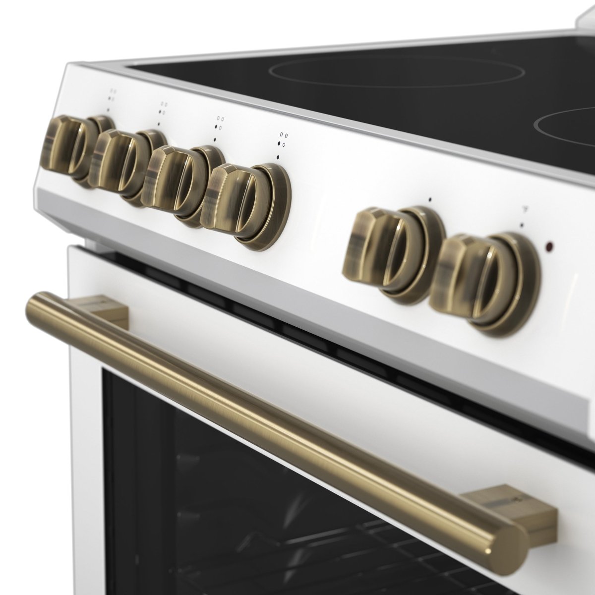 Forno Leonardo Espresso 30-Inch White Electric Range, True Convection, Energy Efficient - BonPrix Électroménagers