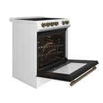 Forno Leonardo Espresso 30-Inch White Electric Range, True Convection, Energy Efficient - BonPrix Électroménagers