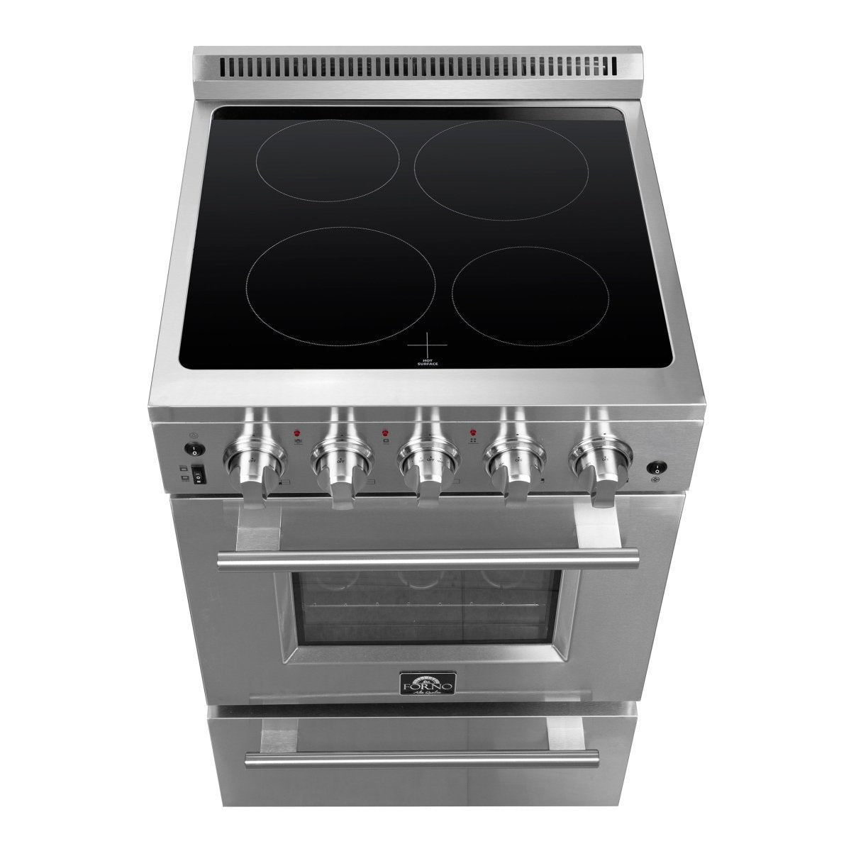 Forno Loiano 24-Inch Freestanding Electric Range, Canada Version, No Rotisserie Function, Plug and Cord Included - BonPrix Électroménagers