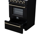 Forno Loiano 24 Inch Freestanding Electric Range in Black, Canada Version, Plug and Cord Included - BonPrix Électroménagers