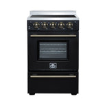 Forno Loiano 24 Inch Freestanding Electric Range in Black, Canada Version, Plug and Cord Included - BonPrix Électroménagers