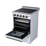 Forno Loiano 24 Inch Freestanding Electric Range in White, Canada Version, Plug and Cord Included - BonPrix Électroménagers