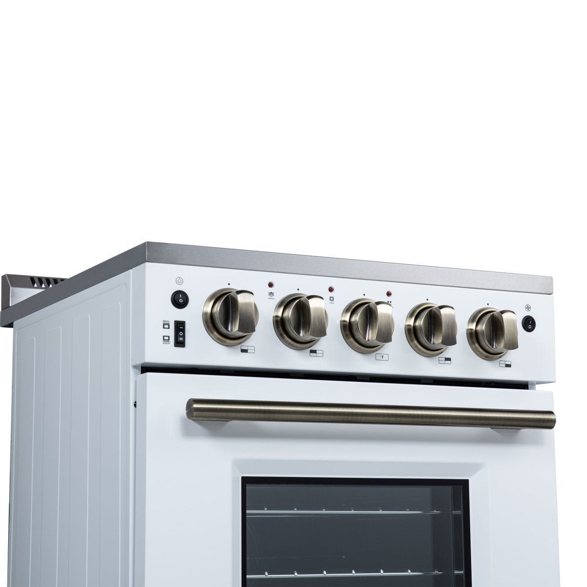 Forno Loiano 24 Inch Freestanding Electric Range in White, Canada Version, Plug and Cord Included - BonPrix Électroménagers