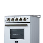 Forno Loiano 24 Inch Freestanding Electric Range in White, Canada Version, Plug and Cord Included - BonPrix Électroménagers
