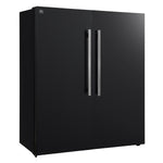 Forno Maderno 2-28-Inch Wide Convertible Refrigerator/Freezer in Black, Decorative Trim Grill, 27.2 cu.ft, 84-Inch High, ENERGY STAR Certified - BonPrix Électroménagers