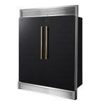 Forno Maderno 2-28-Inch Wide Convertible Refrigerator/Freezer in Black, Decorative Trim Grill, 27.2 cu.ft, 84-Inch High, ENERGY STAR Certified - BonPrix Électroménagers