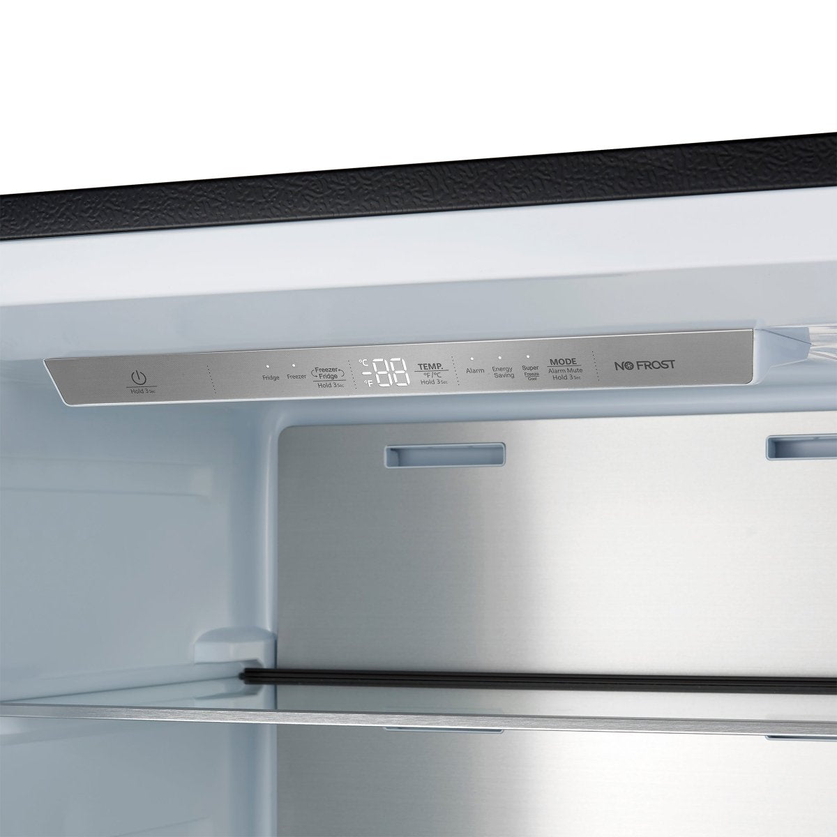 Forno Maderno 28" Built-In Convertible Refrigerator in Black, 13.6 cu.ft. Left Swing with Decorative Grill - 32" Wide - BonPrix Électroménagers