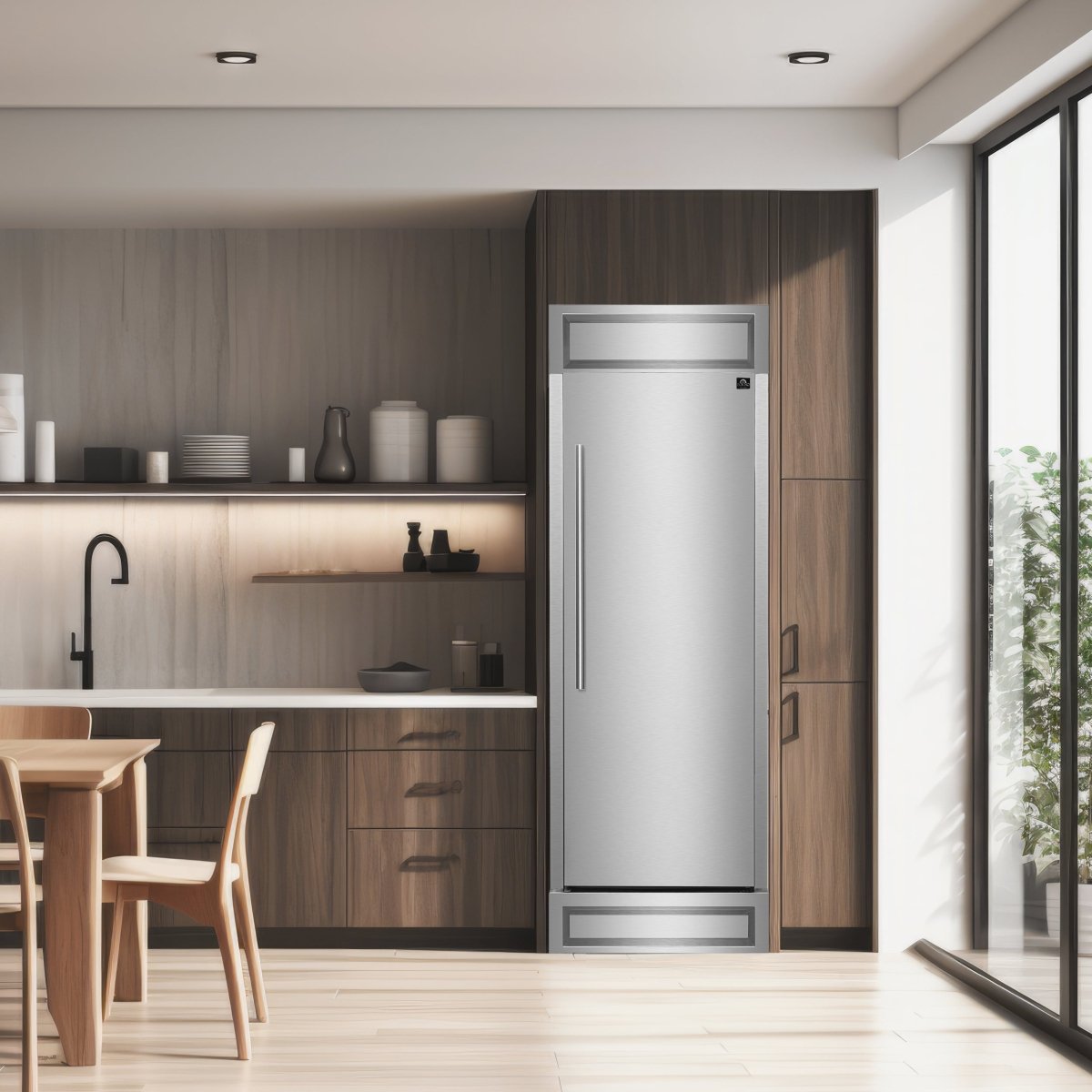 Forno Maderno 28-Inch Built-In Convertible Refrigerator, 13.6 cu.ft, Right Swing, Decorative Grill, ENERGY STAR Certified - BonPrix Électroménagers
