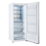 Forno Maderno 28-Inch Built-In Convertible Refrigerator in White with Antique Brass Handle, 13.6 cu.ft. Right Swing with Decorative Trim - 32-Inch Wide - BonPrix Électroménagers