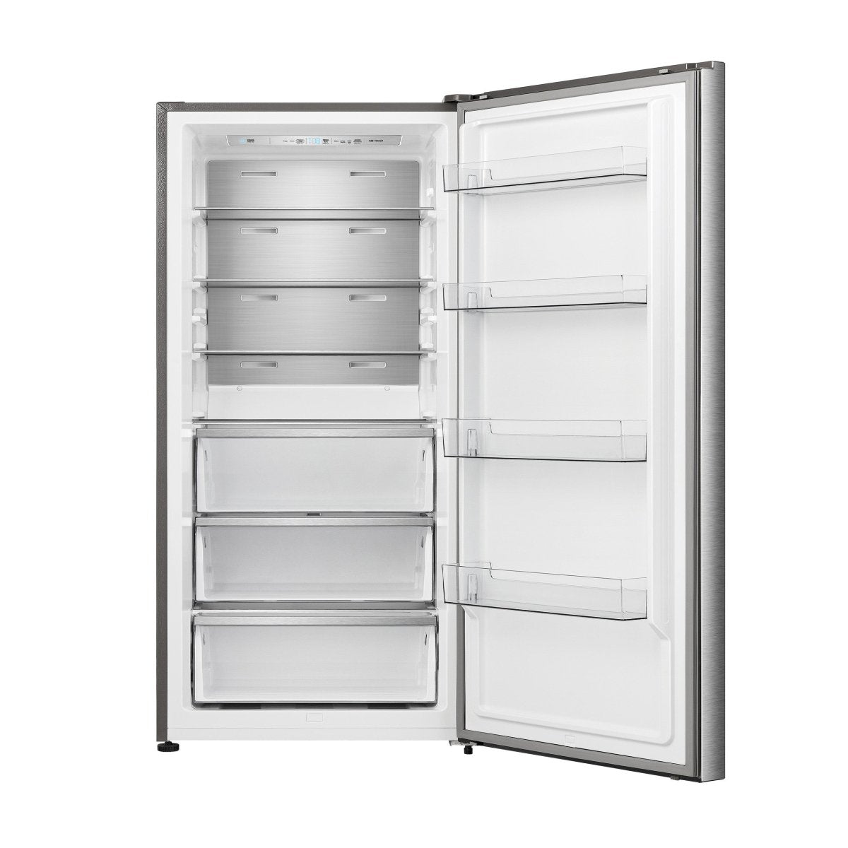 FORNO Maderno 28" Right Swing Convertible Freestanding Refrigerator/Freezer in Stainless Steel 13.6 cu.ft. - BonPrix Électroménagers