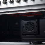 Forno Marco 36-Inch Dual Fuel Range, Stainless Steel, 6 Burners, 67,000 BTU, True Convection Oven, Energy Efficient - BonPrix Électroménagers