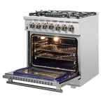 Forno Massimo 30-Inch Freestanding Dual Fuel Range, 4 Burners, Double Convection Ovens - BonPrix Électroménagers
