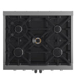 Forno Massimo 30-Inch Freestanding French Door Gas Range, 4 Burners, Convection Oven, Energy Efficient - BonPrix Électroménagers