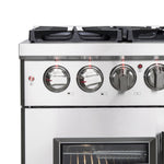 Forno Massimo 36-Inch Freestanding French Door Dual Fuel Range, 6 Burners, True Convection Oven - BonPrix Électroménagers
