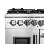 Forno Massimo 48-Inch Freestanding French Door Dual Fuel Range, 8 Burners, True Convection Oven - BonPrix Électroménagers