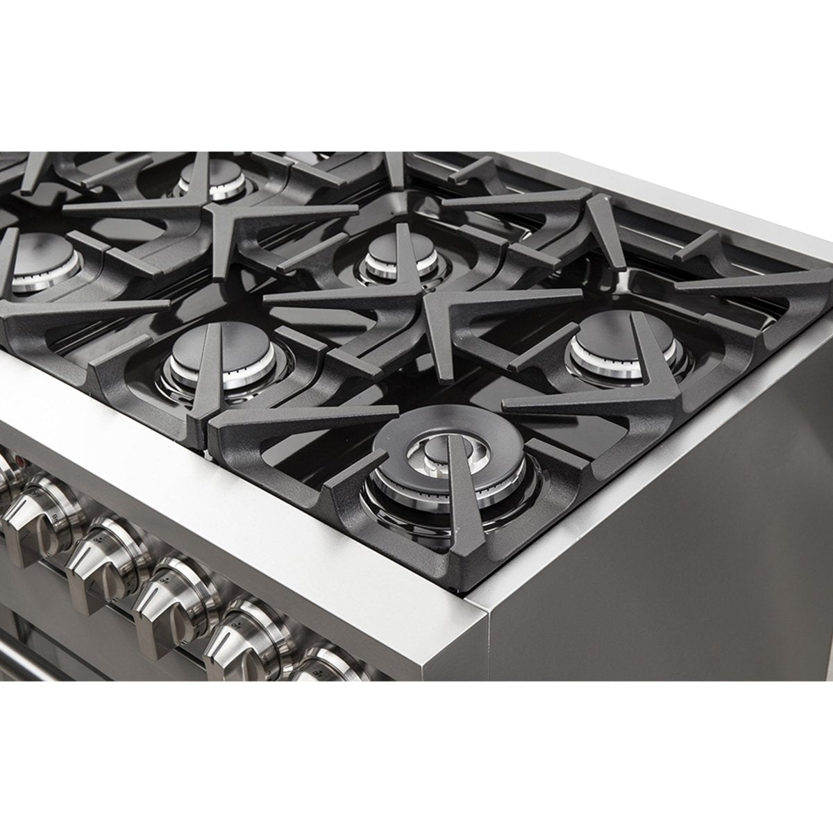 Forno Massimo 48-Inch Freestanding Gas Range, 8 Burners, True Convection Oven - BonPrix Électroménagers