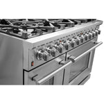 Forno Massimo 48-Inch Freestanding Gas Range, 8 Burners, True Convection Oven - BonPrix Électroménagers