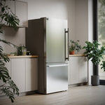 Forno Milano Espresso 31-Inch Stainless Steel Bottom Freezer Refrigerator, 17.2 cu.ft., Built-In Ice Maker, ENERGY STAR - BonPrix Électroménagers