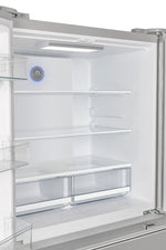 Forno Moena 40-Inch French Door Refrigerator, Stainless Steel, 19.2 cu.ft, Decorative Grill, ENERGY STAR Certified - BonPrix Électroménagers