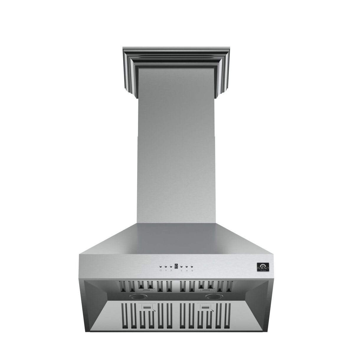 Forno Orvieto 30-Inch Wall Mount Range Hood, LED Lighting, Heavy Duty, Stainless Steel - BonPrix Électroménagers