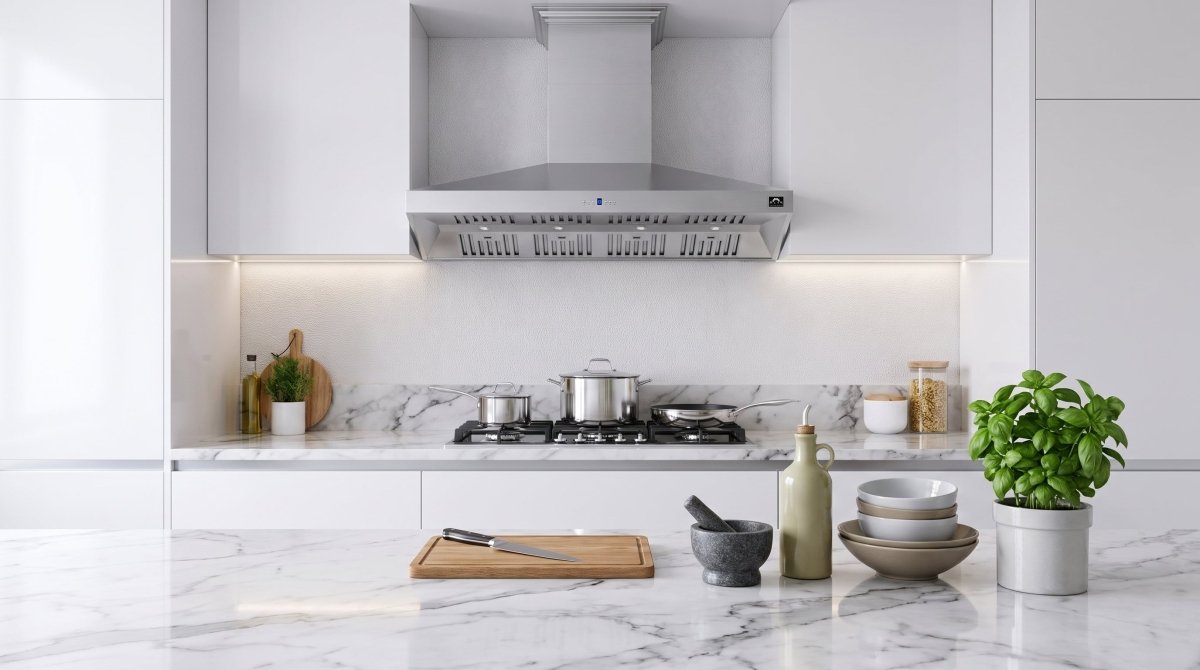 Forno Orvieto 60-Inch Wall Mount Range Hood, LED Lighting, Heavy Duty, Stainless Steel - BonPrix Électroménagers
