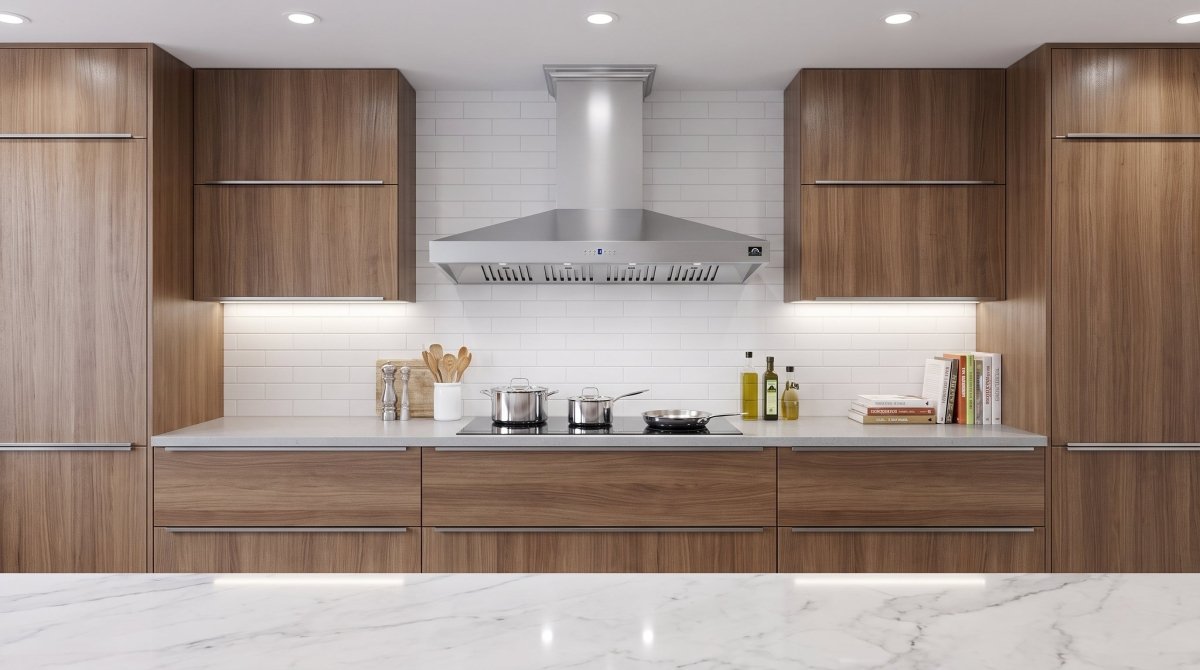 Forno Orvieto 60-Inch Wall Mount Range Hood, LED Lighting, Heavy Duty, Stainless Steel - BonPrix Électroménagers