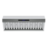 Forno Palazzo 48-Inch Wall Mounted Range Hood, Stainless Steel, Heavy Duty Baffle Filters, Remote Control - BonPrix Électroménagers
