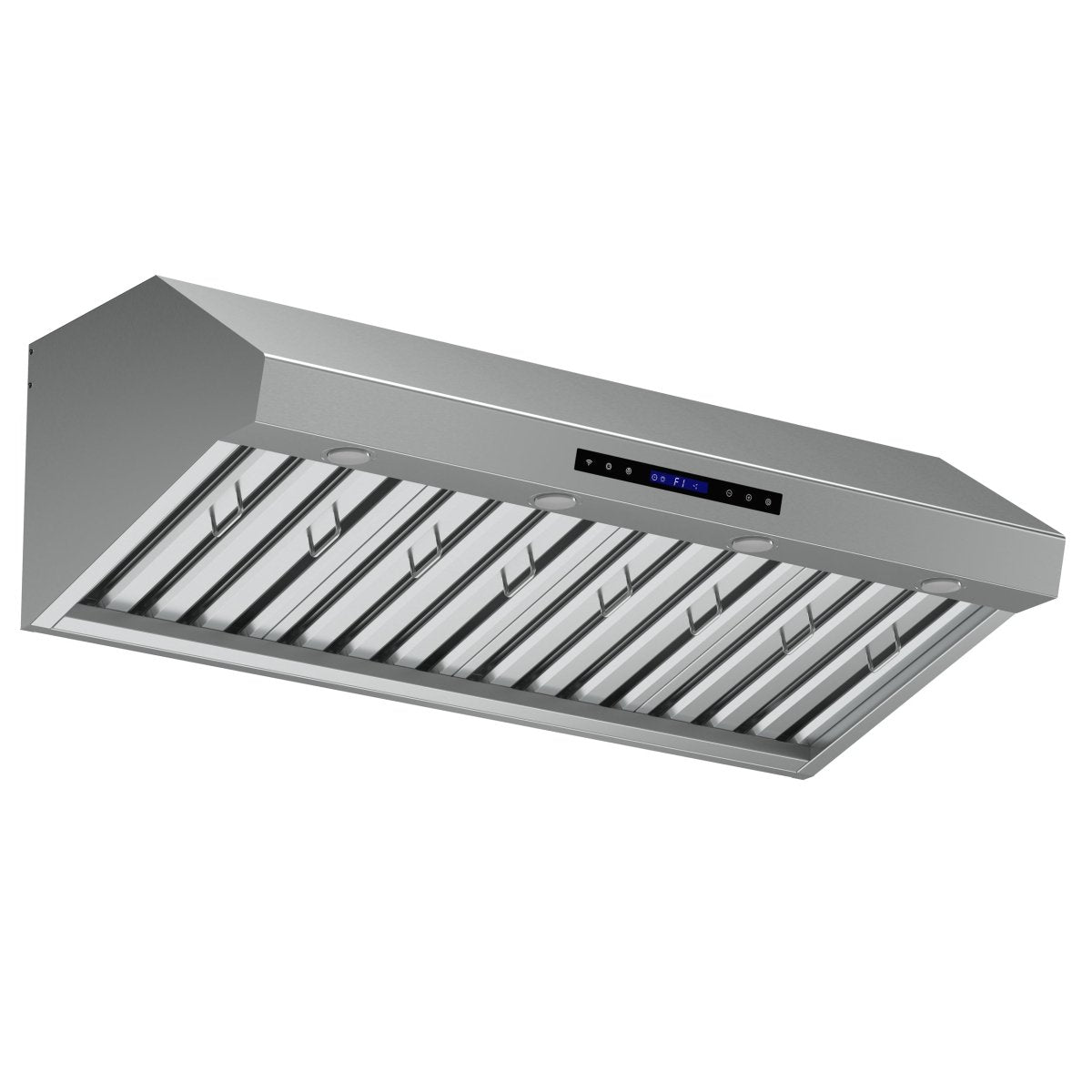 Forno Palazzo 48-Inch Wall Mounted Range Hood, Stainless Steel, Heavy Duty Baffle Filters, Remote Control - BonPrix Électroménagers