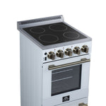 Forno Pallerano 20 Inch Freestanding Electric Range in White, Canada Version, Plug and Cord Included - BonPrix Électroménagers