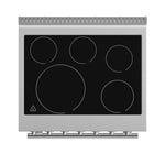 Forno Paolo 30-Inch Freestanding Electric Range, Stainless Steel, 4.38 cu.ft, True Convection Oven, Energy Efficient - BonPrix Électroménagers